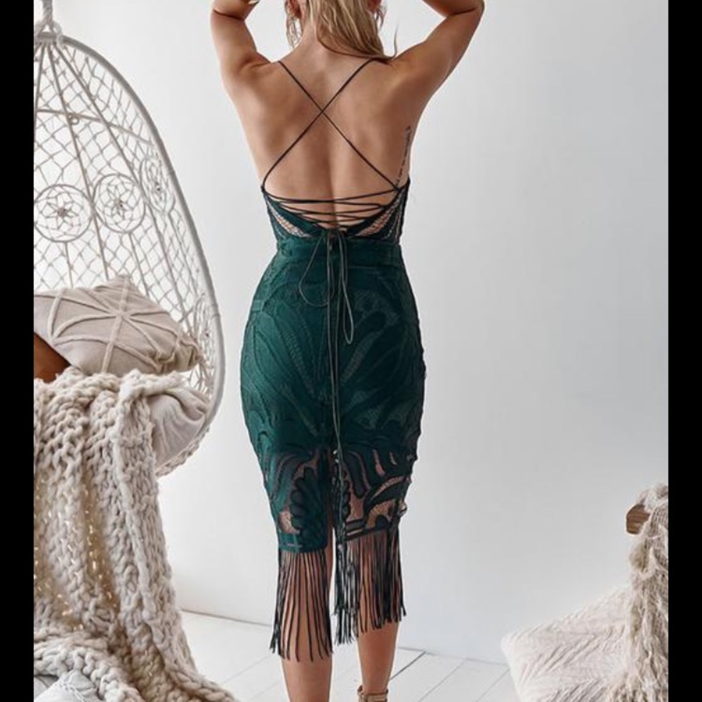 Khaleesi Dress (Emerald Green) - AUS6/XS
